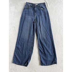 Oat New York Wide Leg Womens Lyocell Denim Boho Flowy Lightweight Size 6